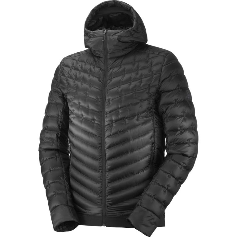 Black Salomon Outline Down Men's Insulated Jackets | PH 40819P